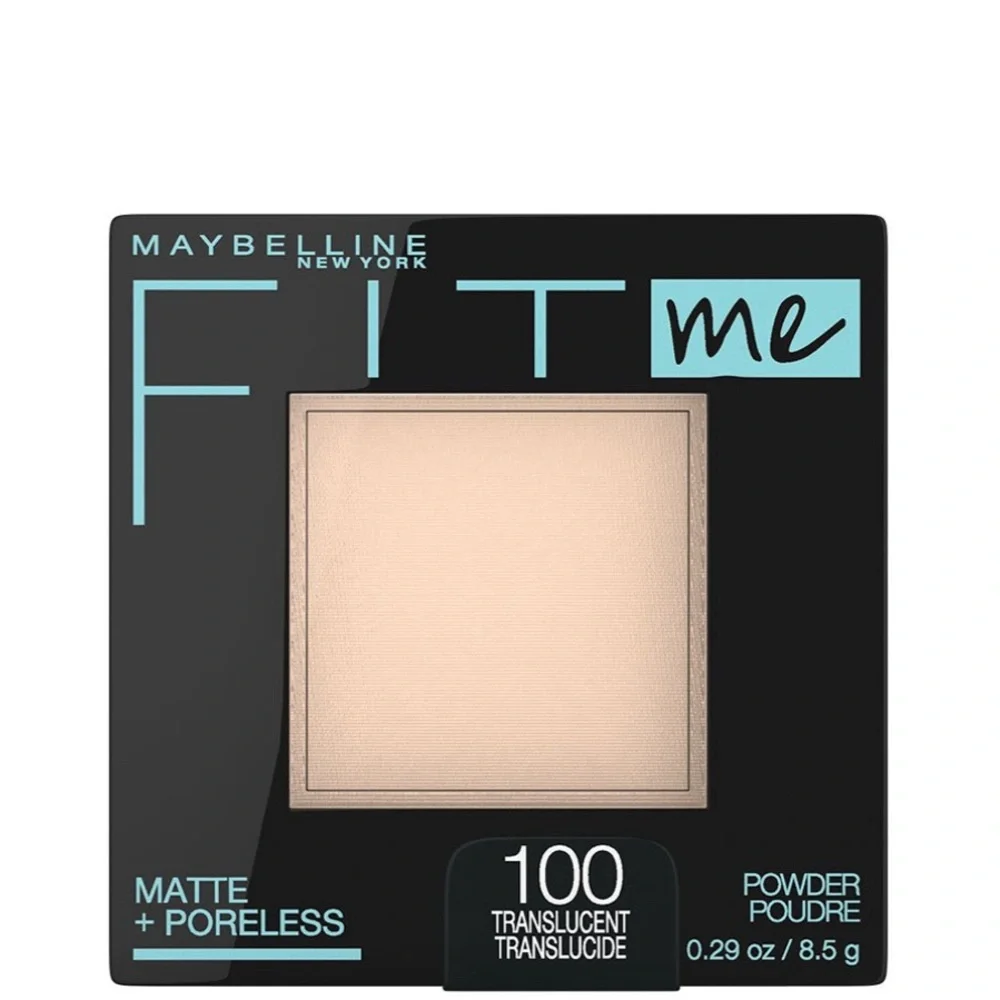 Maybelline FIT ME® MATTE + PORELESS POWDER FOUNDATION MAKEUP Translucent 100